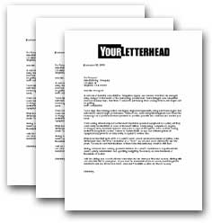 letter campaign sample